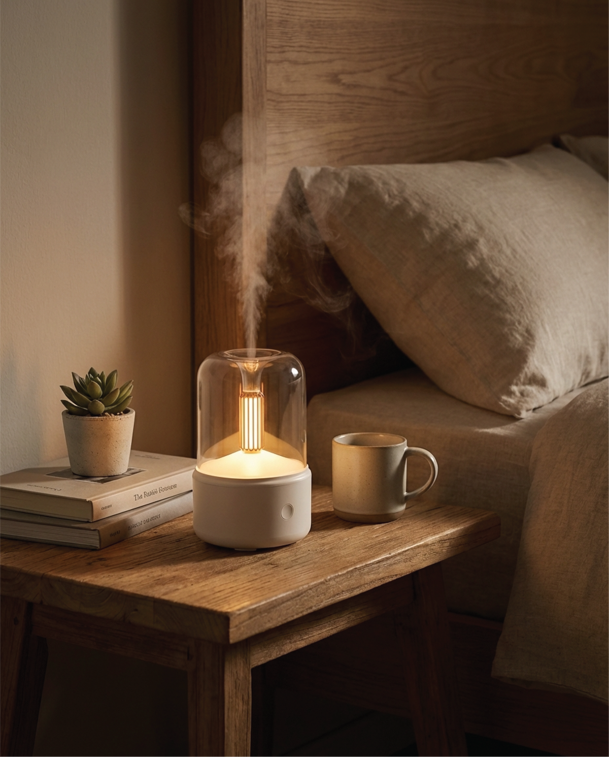 Humidificador Candle Light + Aroma Gratis