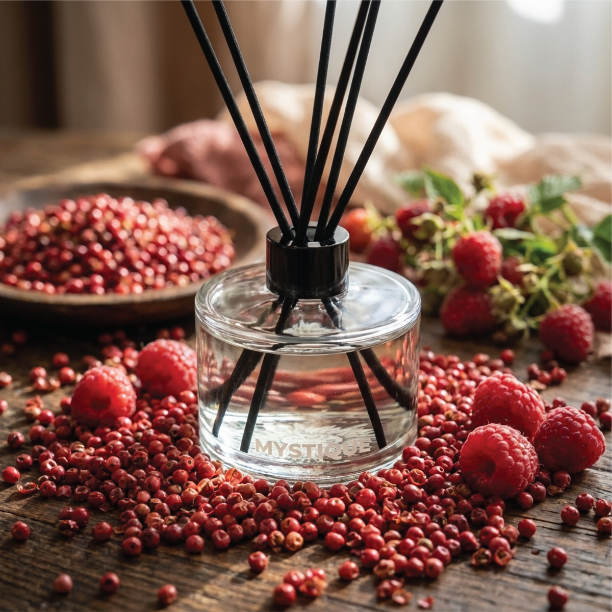Frambuesa Pimienta | 200ml Difusor Varitas